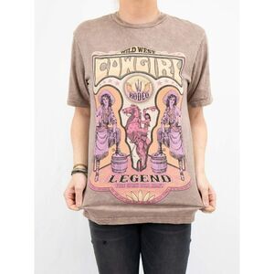 SALE! Wild West Cowgirl Rodeo Legend Graphic Tee Boho Western Country Vintage